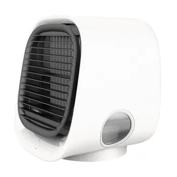 

Air Cooler Fan Mini Desktop Air Conditioner with Night Light Mini USB Water Cooling Fan Humidifier Purifier