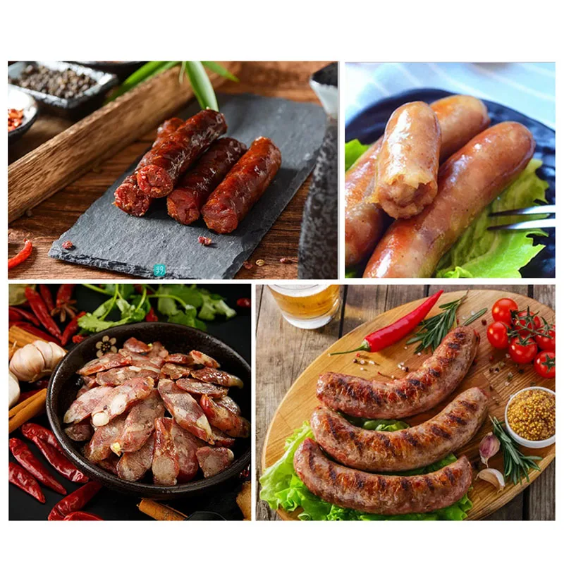 Нержавеющая сталь, наполняющая колбасный наполнитель для мяса, ручная набивка колбасы, шприц для колбасы, машина для приготовления колбасы, домашние кухонные инструменты