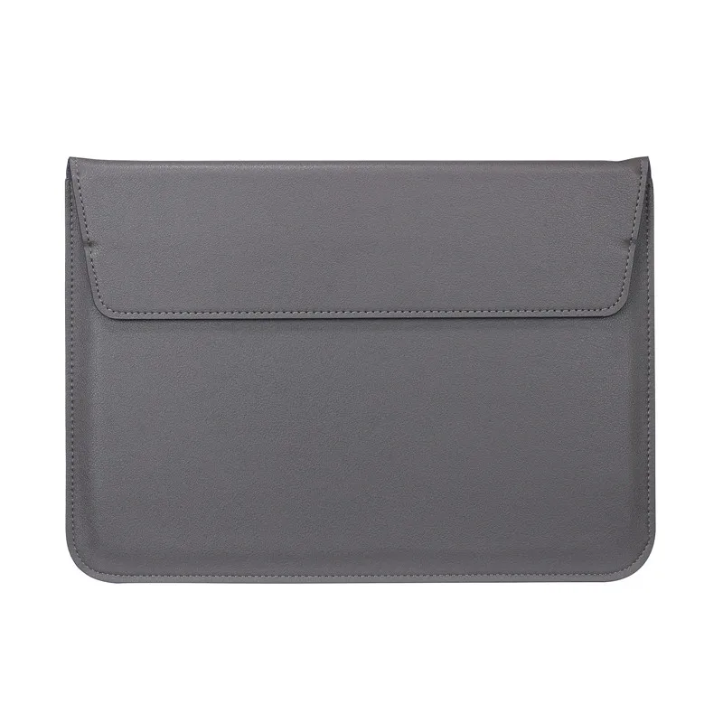 space grey Чехол-сумка из искусственной кожи для ноутбука Macbook Air 11 13 12 15 Pro 13,3 15,4 retina унисекс - Цвет: space grey