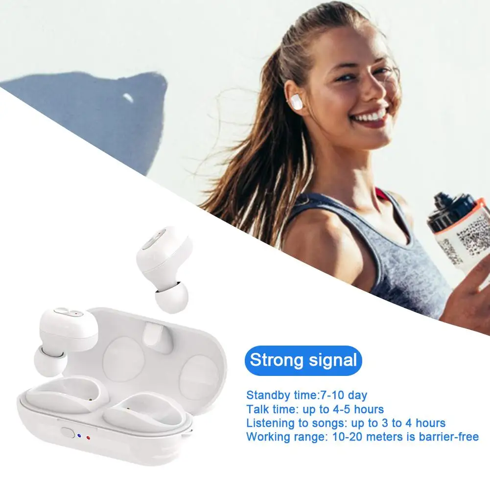 Новые TWS Bluetooth наушники 5,0 стерео гарнитура HD беспроводные наушники-вкладыши шумоподавления спортивные мини-наушники