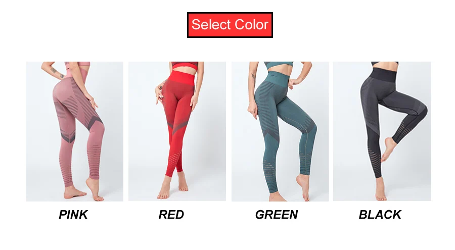 BINAND Seamless Sports Leggings Sport Women Fitness High Waist Yoga Pants Women Hollow Gym Leggings Dry Fit Yoga Leggings Female