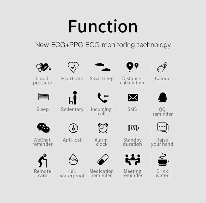 Новейшие Смарт-часы ЭКГ+ PPG цветной экран Bluetooth цифровой смарт-браслет пульсометр кровяное давление спортивные Смарт-часы браслет