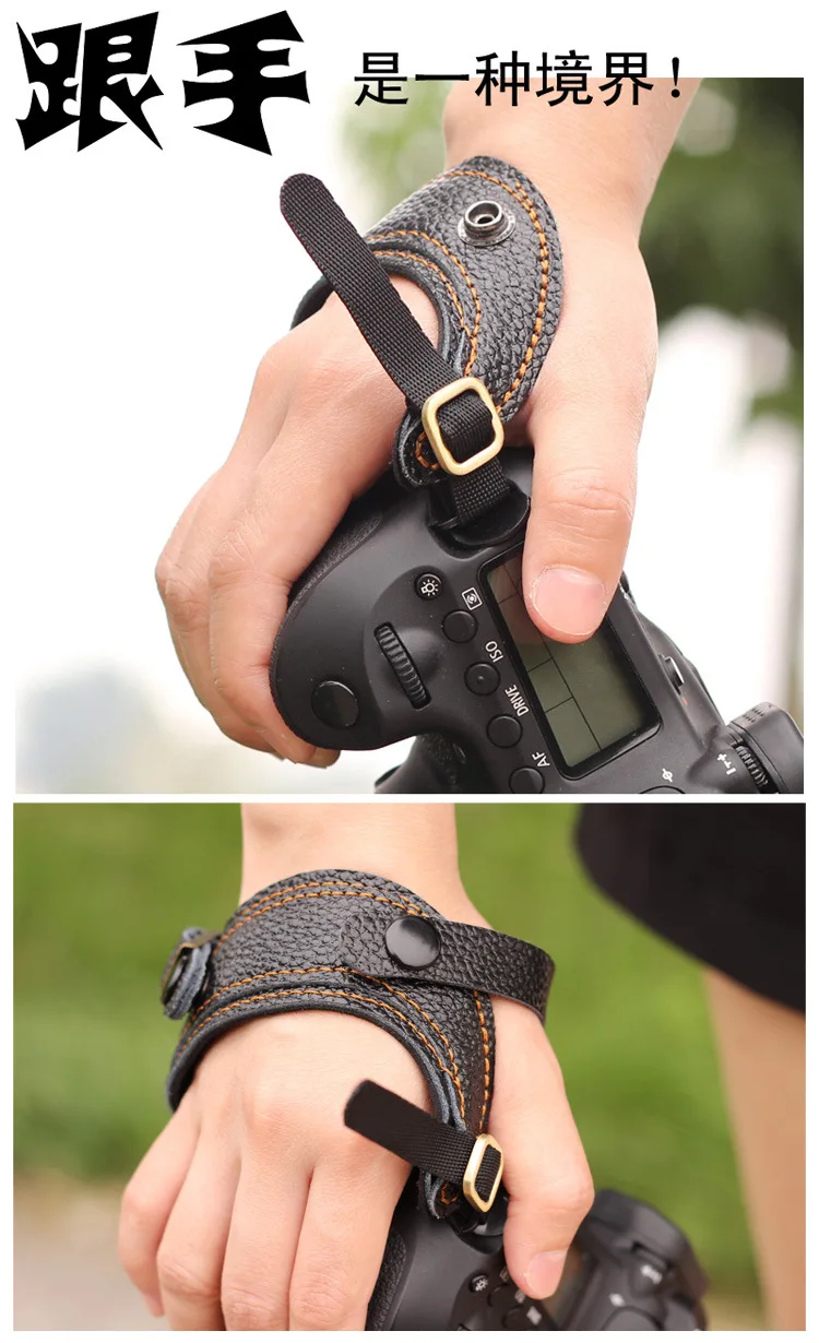 Натуральная кожа камера Micro Fiber Кожаный ремешок на запястье DSLR ручной ремень держатель ремни для Canon sony Nikon Pentax Leica Panasonic