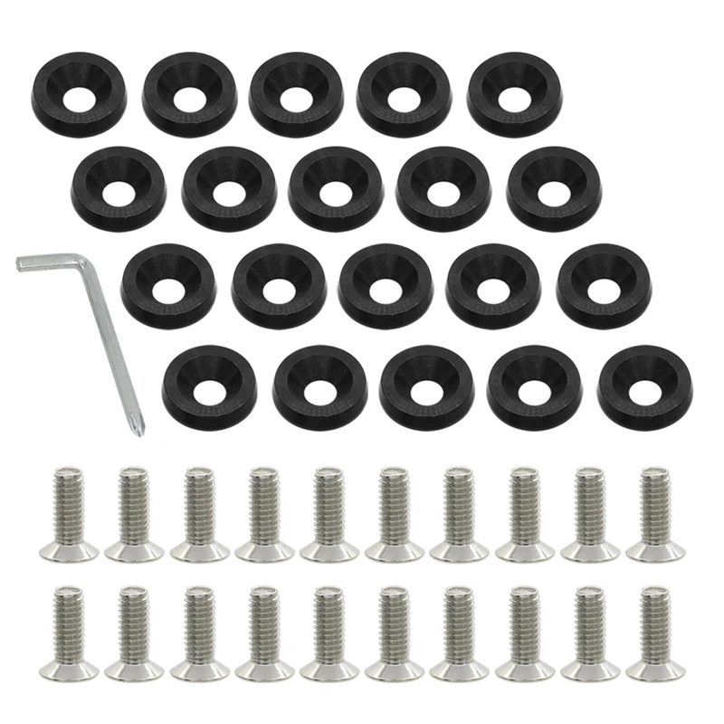 Черная шайба бампера крыла болты из нержавеющей стали М6 Т6 Класс ЧПУ Заготовка