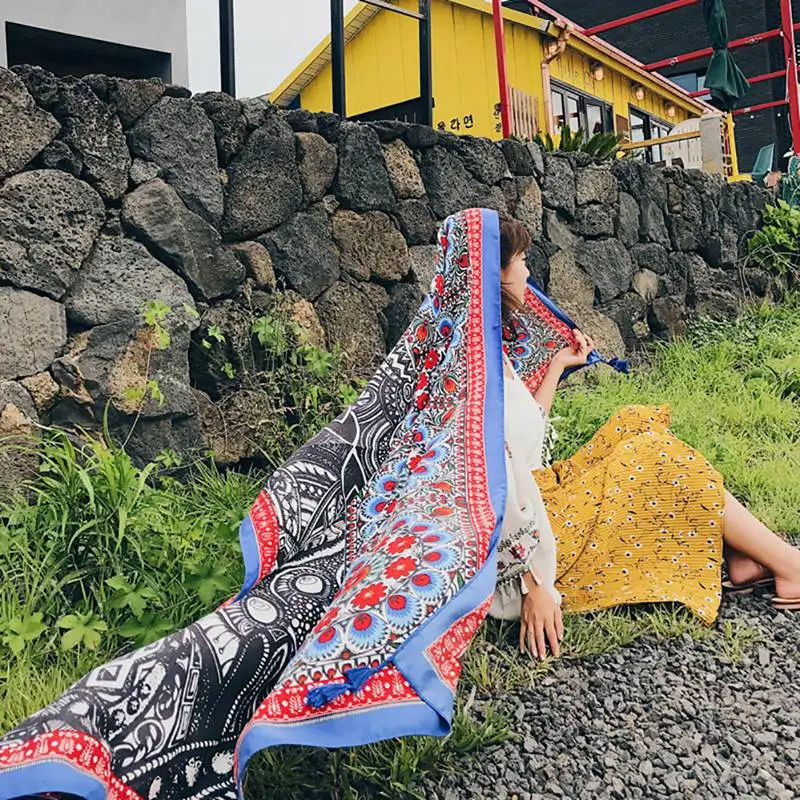 

Summer Autumn Chiffon Scarf Print Patterns Women Scarf Silk Muslim Lady Brand Design Patterns Cape Shawl Wrap Cachecol Scarf W3