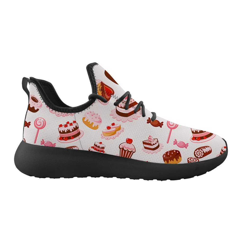 Женские сетчатые кроссовки на плоской подошве с рисунком | Обувь