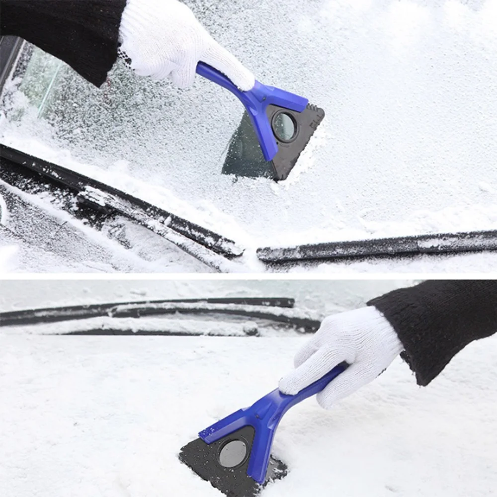 Multi-function Auto Ice Scraper Water Wiper Wrap Windshield Snow Shovel Car Film Squeegee Window Cleaning Brush Snow Scraper D5
