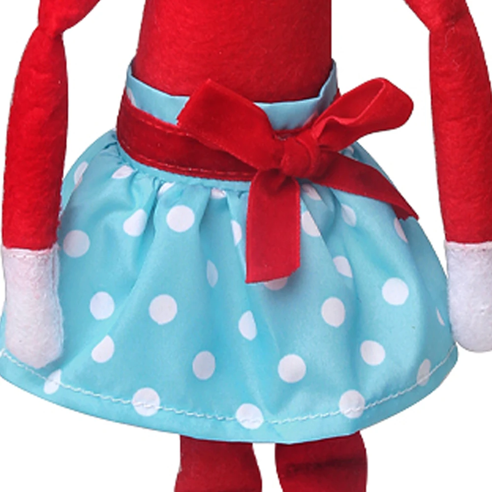 Christmas Elf Doll Fairy Red Clothes Bow Skirt Dress Toys For Children Accessories Christmas Gift Elves(No Doll)m29 Christmas Elf Doll Fairy Red Clothes Bow Skirt Dress Toys For Children Accessories Christmas Gift Elves(No Doll)m29