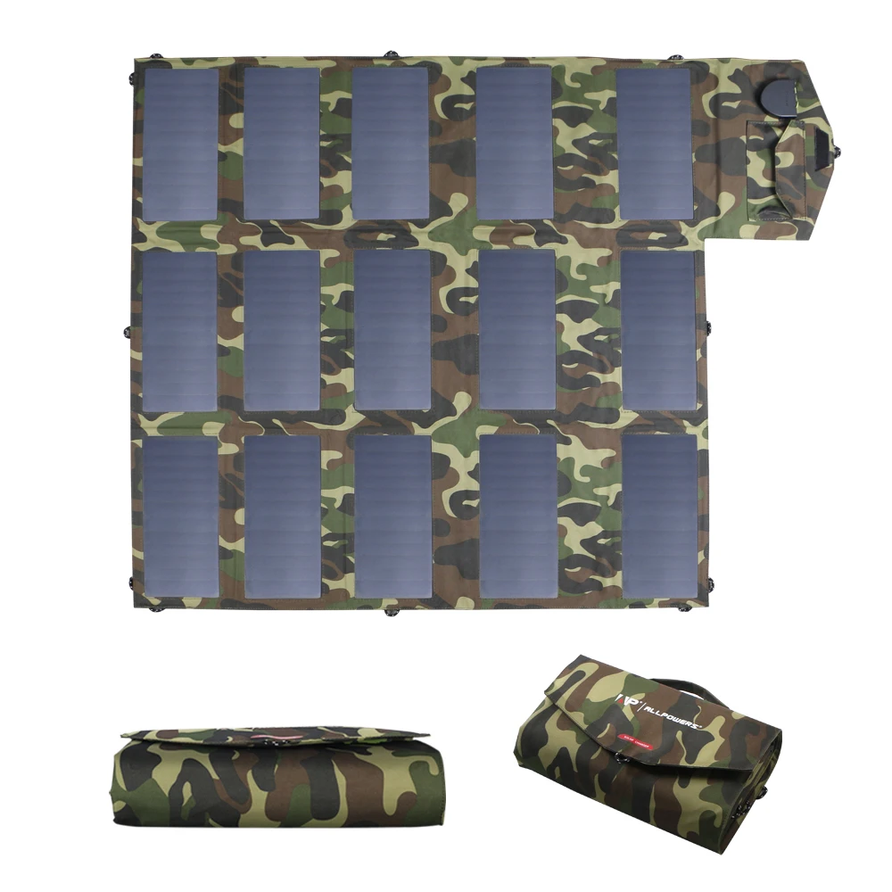 ALLPOWERS 100W Solar Panel Charger Foldable Portable Solar Charger for iPhone iPad Macbook Huawei Samsung Hp Dell Asus Acer.