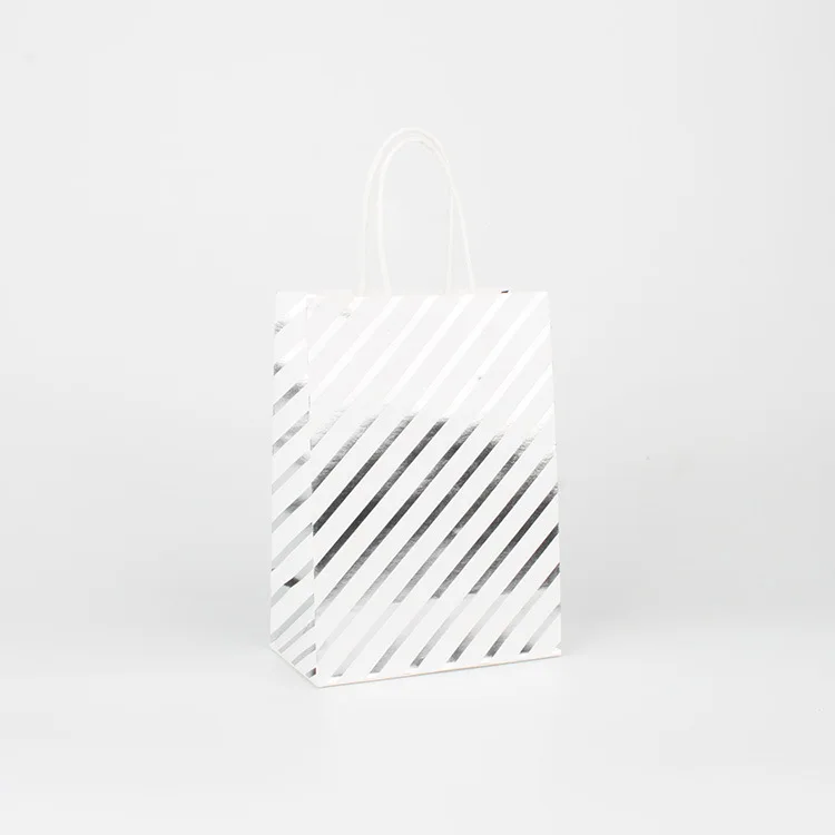 White twill 5 шт. маленький Подарочный пакет из крафт-бумаги, бронзовая сумка для свадебного украшения, коробка для конфет, печенья, хлеба, еды, вечерние принадлежности - Цвет: White twill