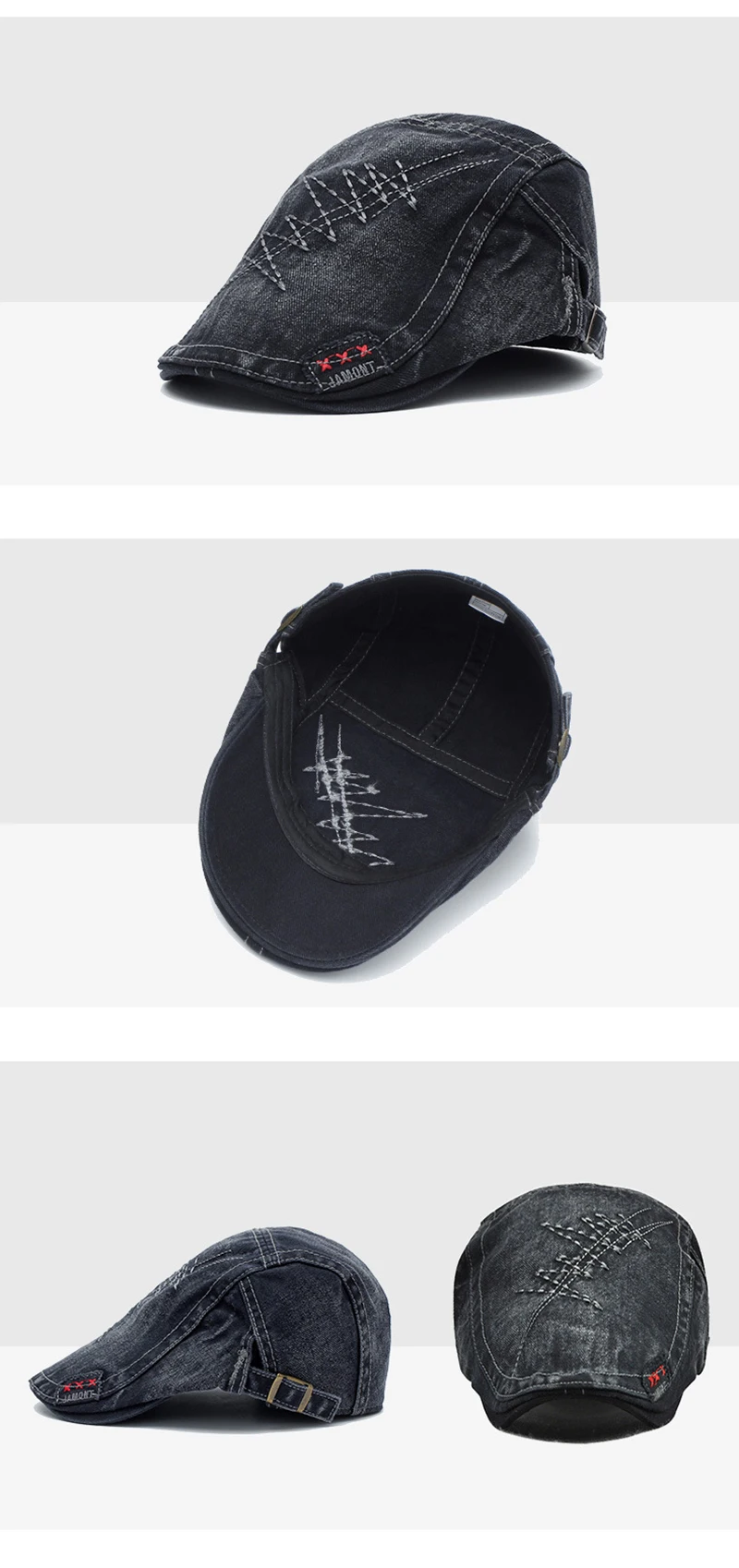 JAMONT, Мужская осенняя и зимняя шапка, мужской берет Gorras Planas, шапка для улицы, теплая, плоская подошва, шляпа для гольфа, хлопковый берет, солнцезащитный козырек