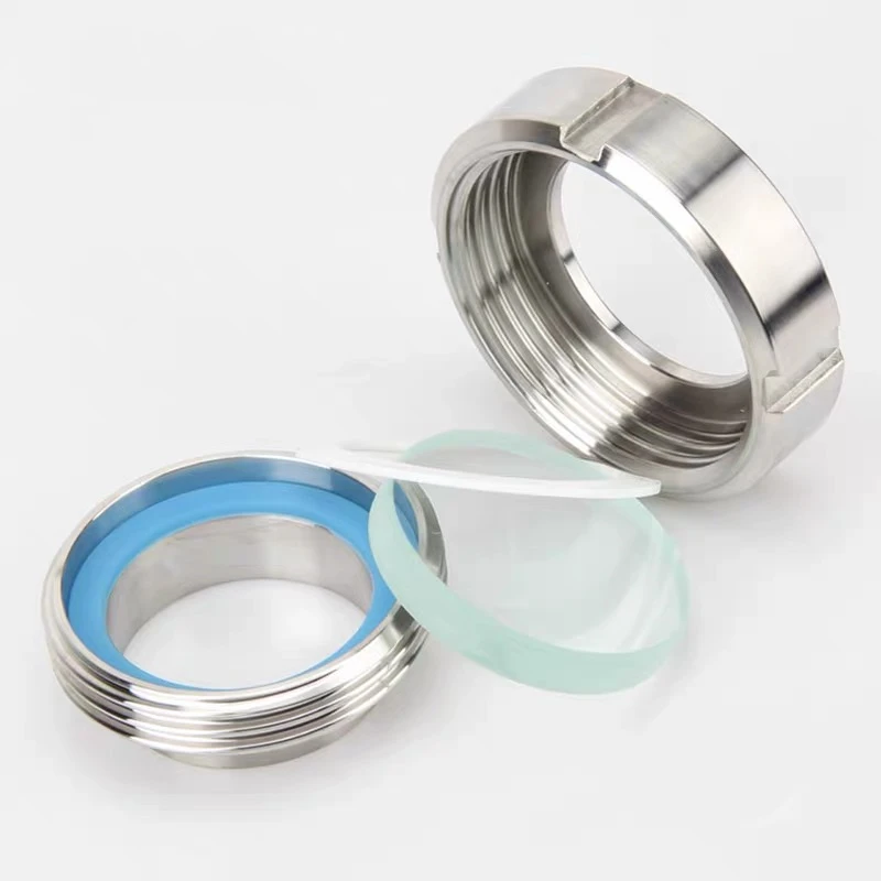 1pcs 25mm-108mm Sanitary Sight Glass Diopter Stainless Steel SS304 Circular Viewing Sight Glass oil level sight glass
