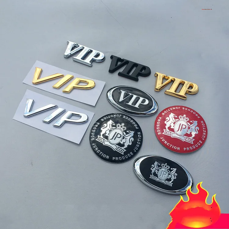 

Metal 3D Sticker Auto VIP Emblem sticker Decal for Toyota Honda Nissan Teana Tuning Auto Accessories Car Styling