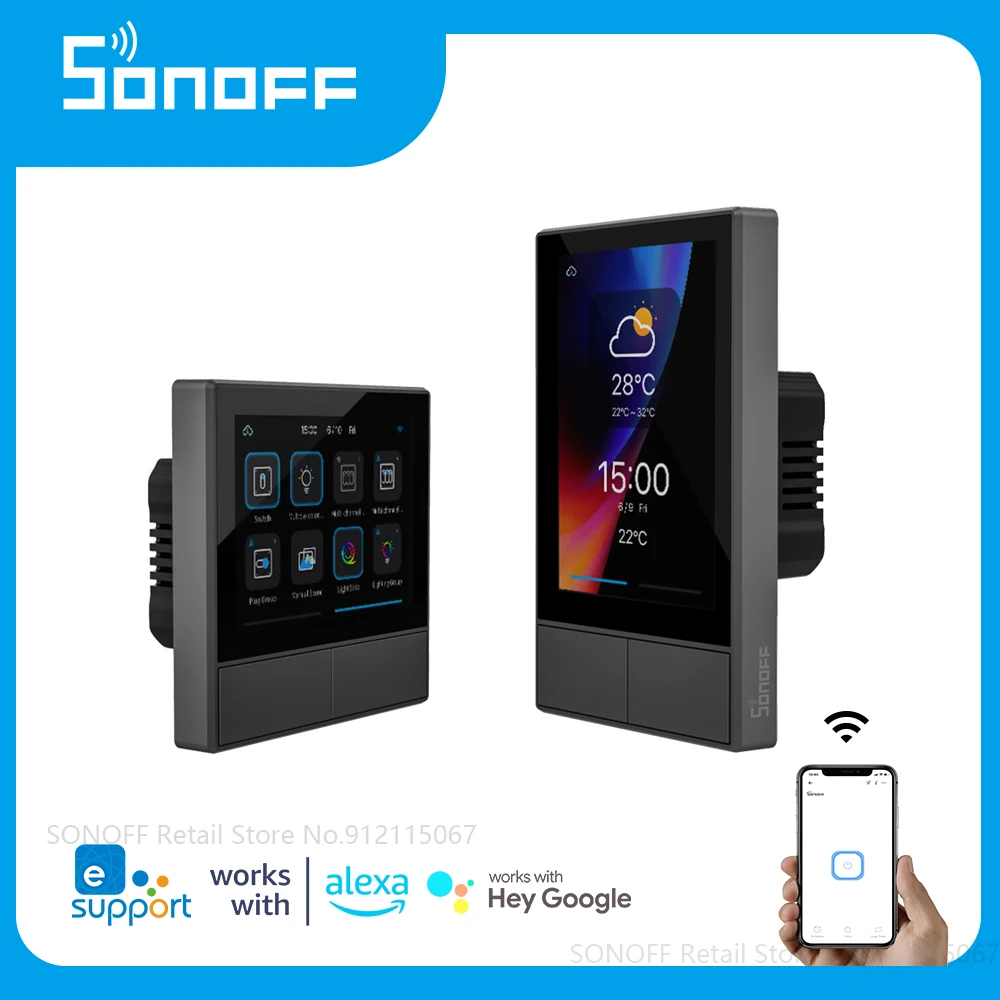 Смарт-переключатель SONOFF NSPanel с поддержкой Wi-Fi и сенсорным экраном | Обустройство