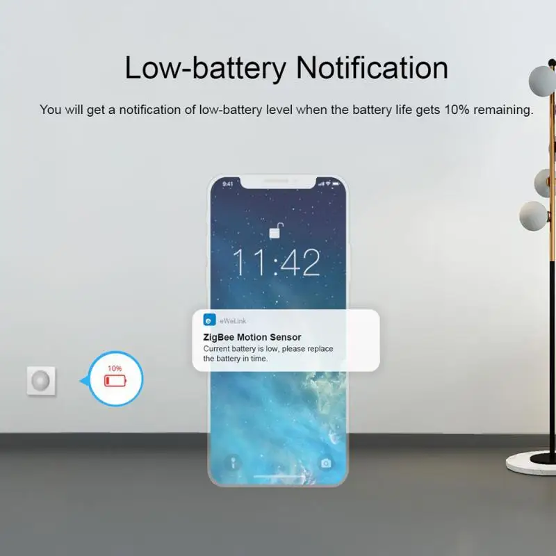 Smart Motion Sensor SONOFF SNZB-03 Zigbee 3.0 Motion Sensor Detector Smart Control Via eWeLink ZBBridge Required Work With Alexa Google Home