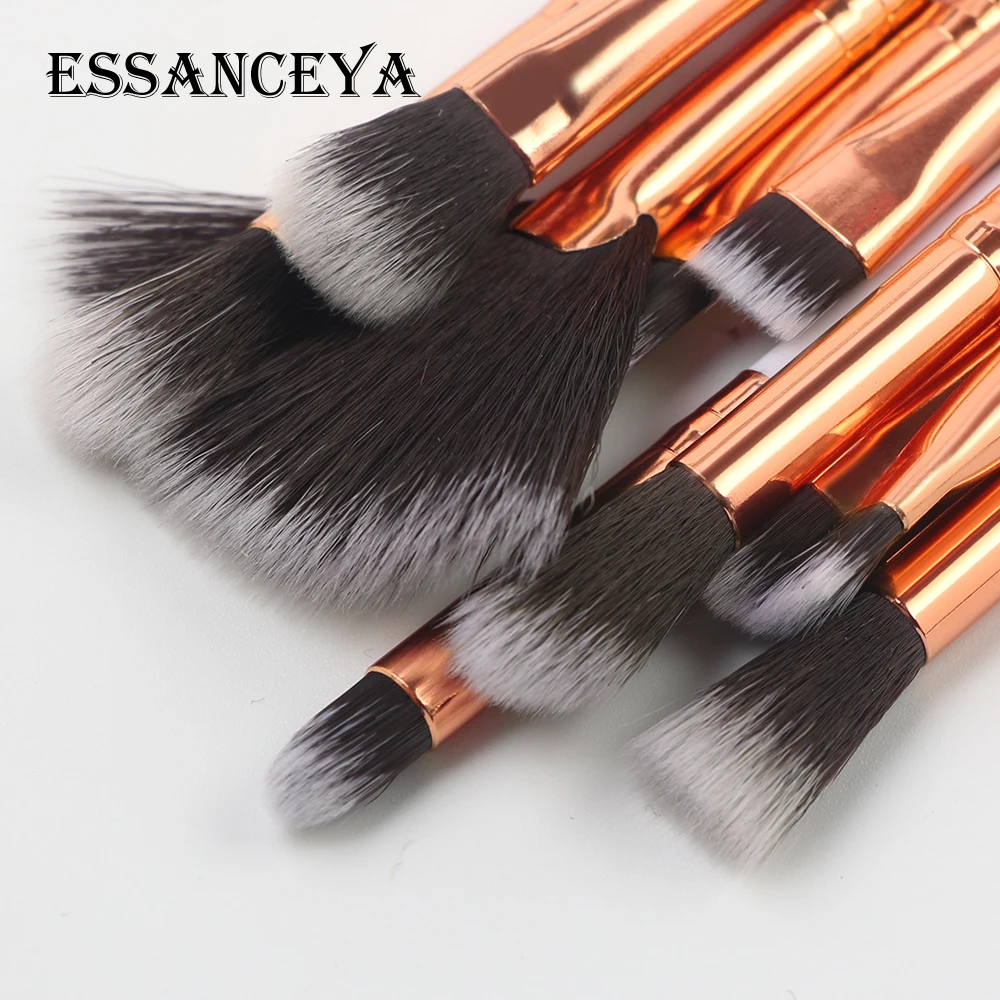 ESSANCEYA Pro 10 шт. мраморная щетка для макияжа для Косметической Пудры основа, тени для век, губы набор кисточек для макияжа или сумки