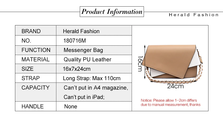 Herald Модные Качественные маленькие дамские сумки-мессенджеры кожаные женские сумки на плечо женская сумка через плечо для девочек повседневные сумки с клапаном