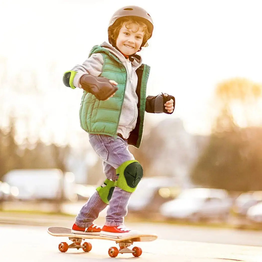 Kids Knee Pads Elbow Pads Wrist Guard Skating Bike Scooter Protective Gear