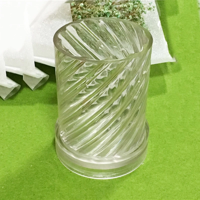 Модные формы для свечей спиральной формы DIY ремесло 5*7,5 см, 5*10,2 см для воска, смолы, глины, шоколада, желе, сахара
