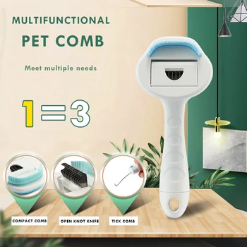 

Multi-functional Pet Comb Puppy Dog Cat Grooming Comb Hair Removal Brush