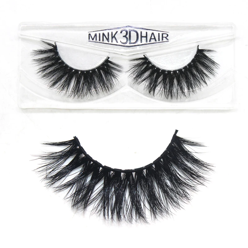 

3D Mink Eye Lashes Eyelashes Faux Makeup False Eyelash Extension Natural Thick High Quality 1 Pair lash boxes packaging H1-H24