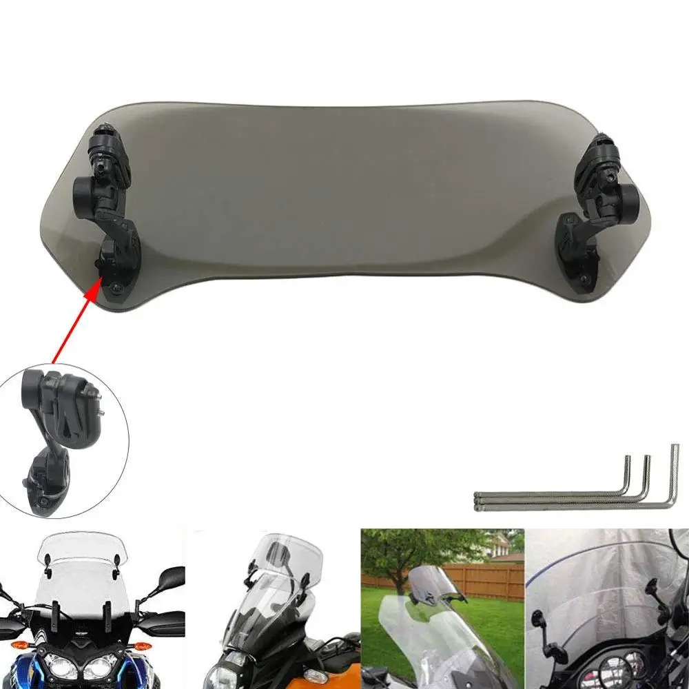 

Risen Adjustable Extension Windscreen Windshield clip on screen for Triumph Speed Triple /R /1050 Sprint GT Tiger SE Trophy SE