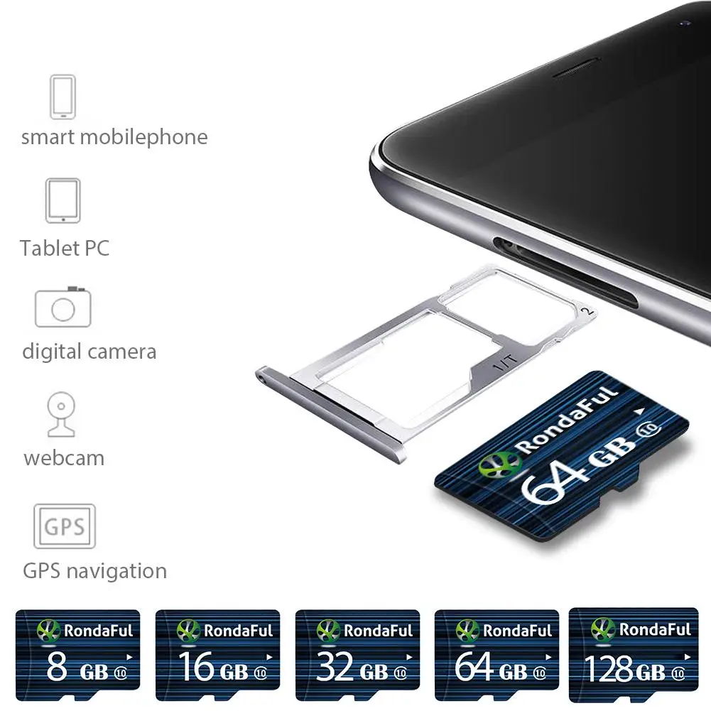 Класс 10 64G TF карта 64 Гб Micro Sd карта высокая скорость реальная емкость для мобильных телефонов камера планшеты умные устройства