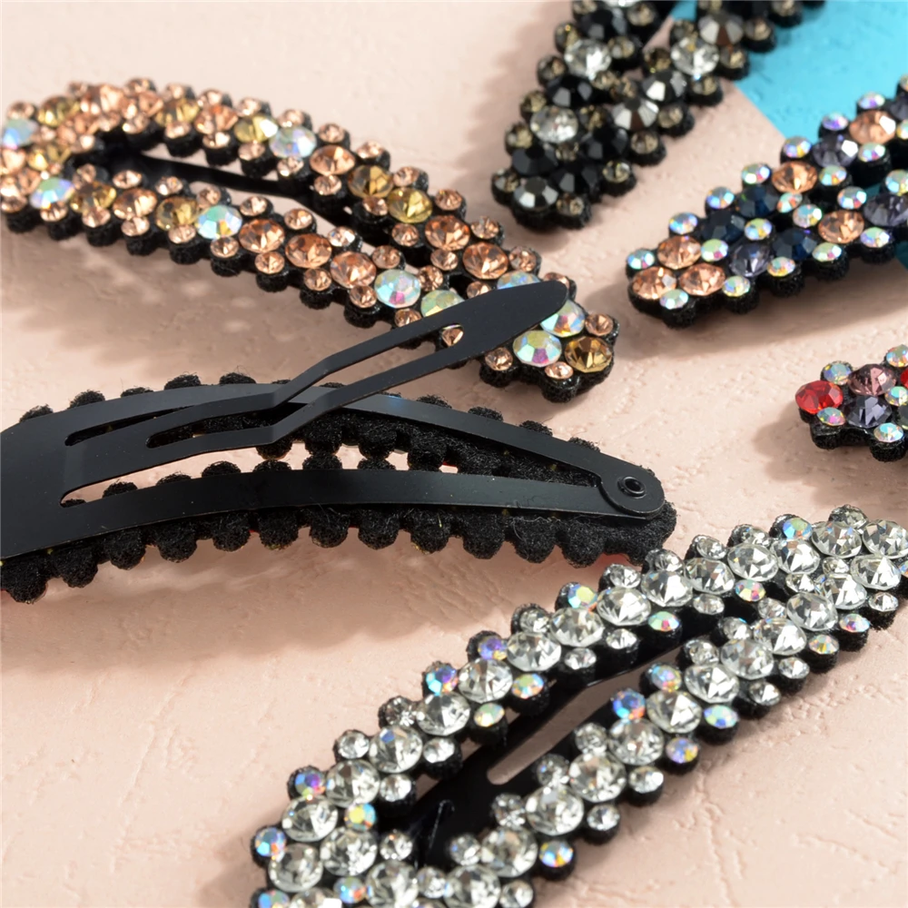 Fashion Colorful Crystal Beads Hair Clips Geometric Rhinestones Waterdrop Hairpin Barrettes Weddings Headdwear Hair Accessories Fashion Colorful Crystal Beads Hair Clips Geometric Rhinestones Waterdrop Hairpin Barrettes Weddings Headdwear Hair Accessories