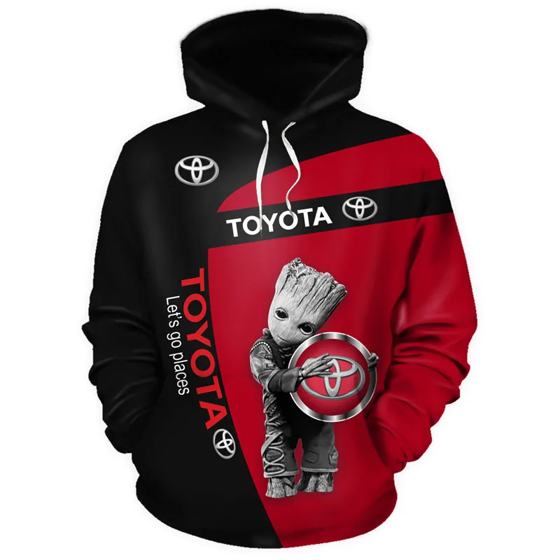 Men's Clothing Toyota Car Logo Hoodie 3d Men' Sweatshirt Pullover High Quality Casual Hooded