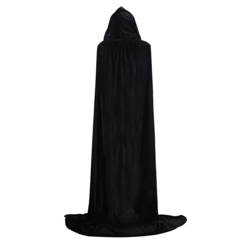 Плащ с капюшоном, пальто Wicca Robe средневековый плащ, шаль вампира на Хэллоуин, косплей, вечерние костюмы волшебника ведьмы, 7 цветов T - Цвет: B