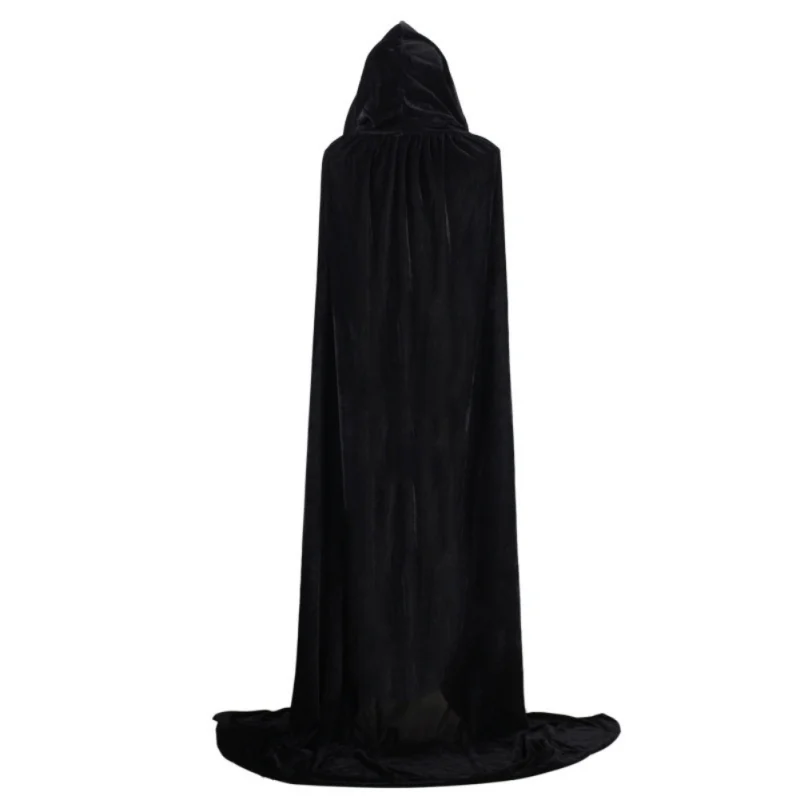 B Плащ с капюшоном, пальто Wicca Robe средневековый плащ, шаль вампира на Хэллоуин, косплей, вечерние костюмы волшебника ведьмы, 7 цветов T - Цвет: B