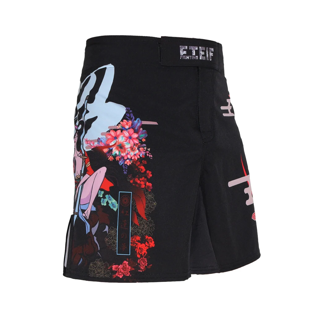 Boxing Shorts FTEIF Chinese Clothing Mma Muay Thai Kickboxing Fight Suotf Muaythai Men Santa Tiger May Wind Beautiful Warrior