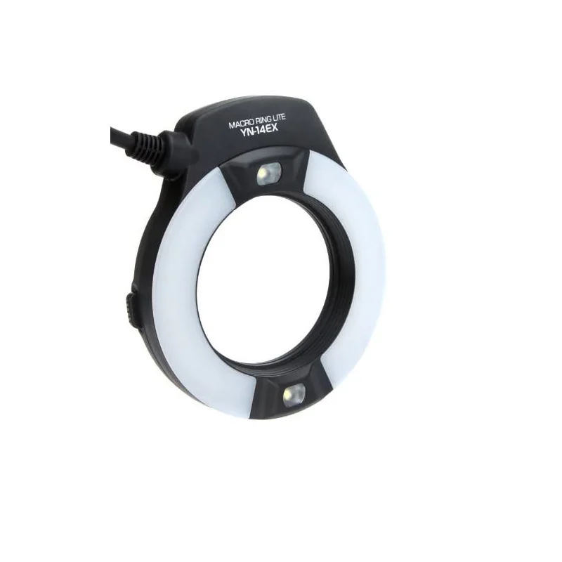 YONGNUO YN-14EX YN14EX TTL Macro Ring Flash/LED Flash Light with Adapter Ring for Canon EOS DSLR Cameras as Canon MR-14EX Camera Flash