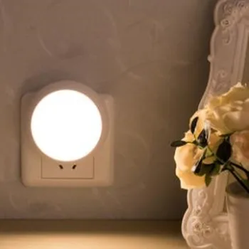 

LED Night Light Sensor Control Mini Ligh night light plug-in socket light For Children Kids Living Room Bedroom Lighting