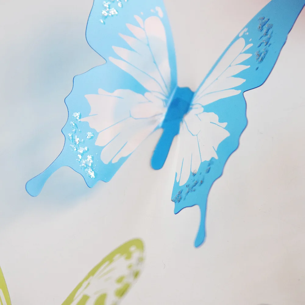 18 шт/лот 3D настенное украшение «бабочка» милые бабочки наклейки на стену DIY домашнее украшение комнаты стены искусства