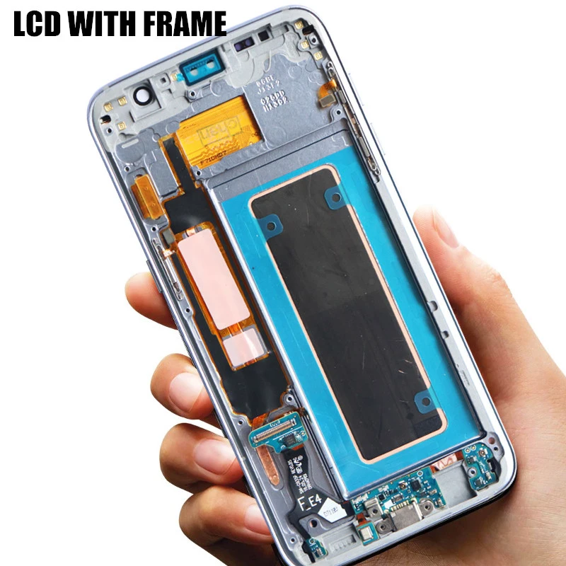 5,5 ''Супер AMOLED ЖК-дисплей для samsung Galaxy S7 Edge G935 G935F G935FD дисплей сенсорный экран Замена Ремонт с рамкой