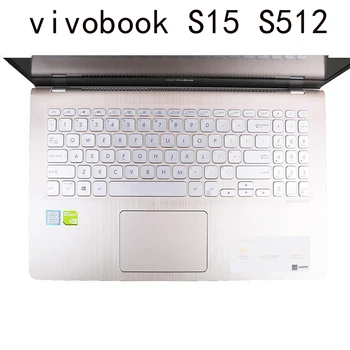 

keyboard skin Cover Silicone compatible for ASUS VivoBook S15 S512 S530UA S530U with F512 X509 15.6 inch Protector clear TPU