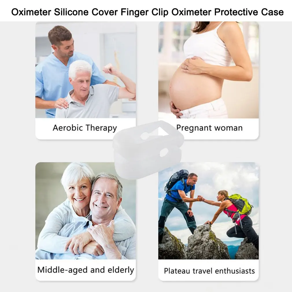 Oximeter Silicone Cover Finger Clip Oximeter Protective Case Portable Fingertip Pulse Silicone Protective Case Cover