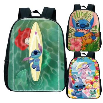 

Stitch Backpack School Bags for Girls Boys Toddler Backpack Primary Kindergarten Knapsack Kids Waterproof Bags