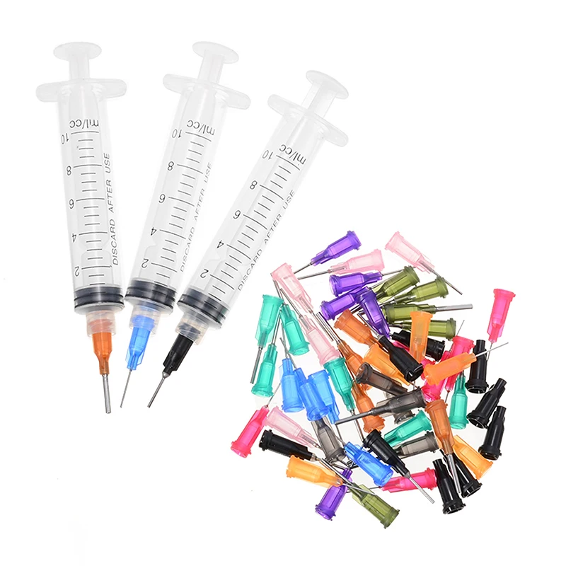 3pcs 10cc Dispensing Syringe Smt Smd Pcb Solder Paste Adhesive Glue