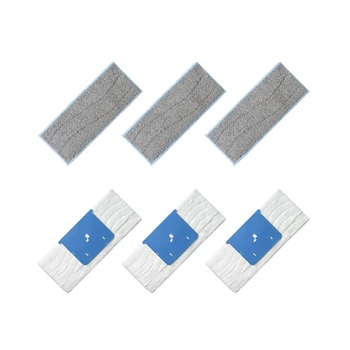 

Robot Vacuum 3 Wet Water + 3 Disposable Mop Cloths Pad for Irobot M6 Robotic Vacuum Cleaner Parts Replacement