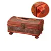 Wooden Tissue Box Holder Kitchen Tissue Box Organizer Desktop Napkin Case Paper Storage Box Decorative Crafts Container 3