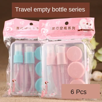 

6PCS/set Empty Jar spray Refillable bottle Makeup Face Cream Container Bottle 3 Colors Drop Shipping Travel Cosmetic Pot