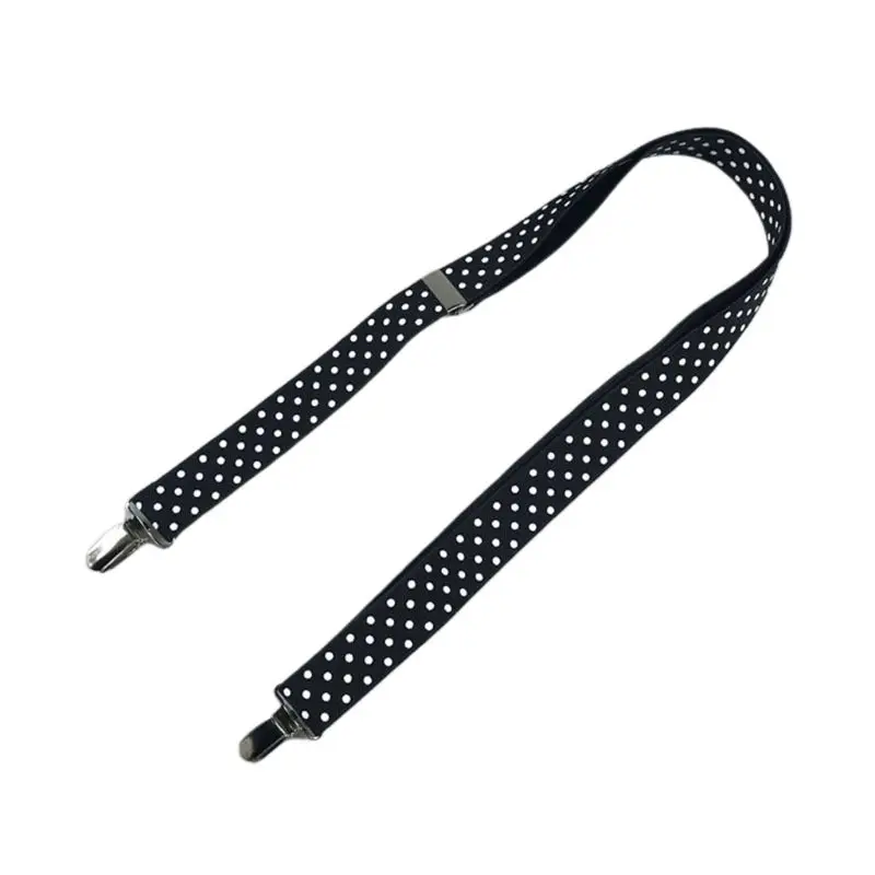 black white dot Длинные перчатки для детей ясельного возраста, регулируемые эластичные металлические варежки-утконосы, Детские однотонные клипсы в горошек для мальчиков и девочек - Цвет: black white dot