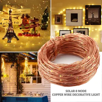 

Solar Light String 30 M 300 Led Solar Waterproof Decorative Light For Patio Paties Weddings Warm White