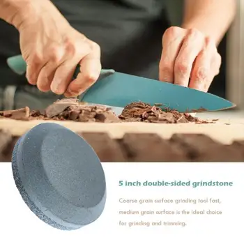 

Double-sided Knife Sharpener 120/280 Dual Grit Whetstone Round Double-sided Sharpening Stone Honing Tool