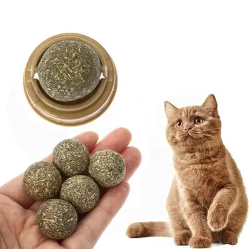

New Catnip Solid Per Cat Toys Natural Healthy Funny Mint Ball Treats Cleaning For Pets Kitten Toys