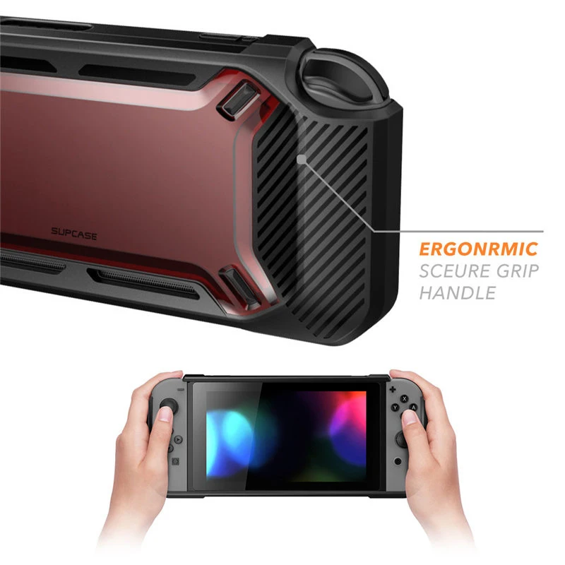 Чехол SUPCASE для nintendo Switch выпуск сверхмощный тонкий прорезиненный защелкивающийся жесткий чехол, пожалуйста, обратите внимание: это SUPCASE бренд