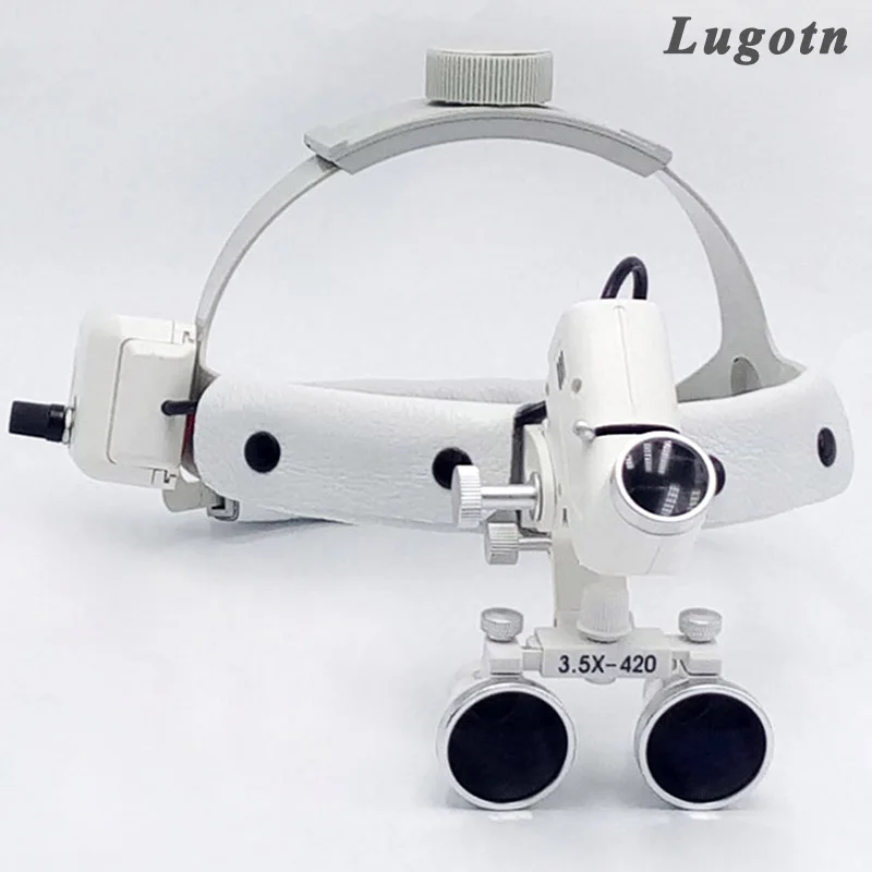 

3.5X magnification high intensity led light dental loupe surgeon operation enlarger surgical magnifier with headlight