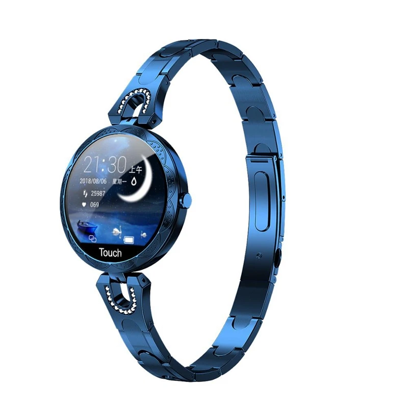 

AK15 Smartwatch with Heart Rate Monitor Blood Pressure Clock Smart Waterproof Physiological Cycle Watch Support for Women